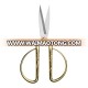 High quality Gold plated german sewing scissors