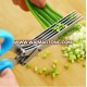 Kitchen stainless steel five layer scissors